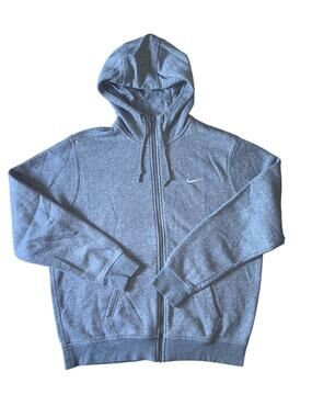 Nike Full Zip Heather Grey Hoodie Mens XL